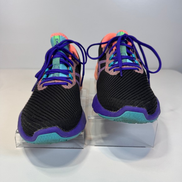 ASICS Versablast Running Shoes Womens 8.5 Black Purple Coral Sneakers Gym Sporty - Picture 6 of 10